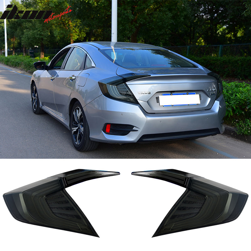 Tail Turning Lights + Side Corner Lights for Honda Civic 2016-2018 Smoke