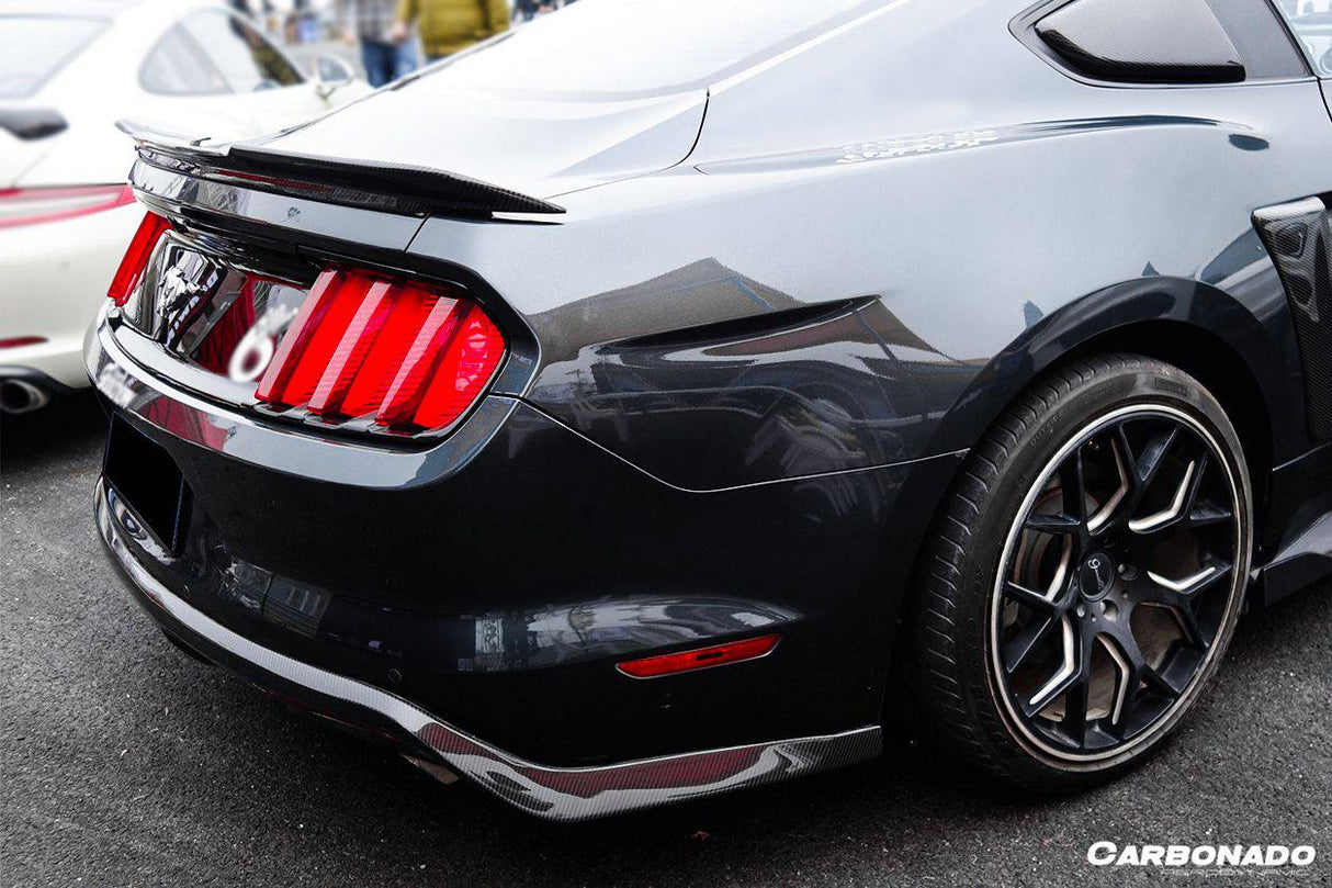 2015-2017 Ford Mustang Rsh Style Carbon Fiber Rear Lip