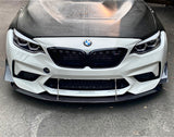 BMW F87 M2 CS Bumper Carbon Fiber Front Wind Splitter 2020-2021