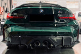 2021-UP BMW M4 G82    G83 MP Style Carbon Fiber Middle Rear Lip with Caps