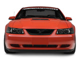 SpeedForm Mach 1 Grille Delete Kit with Pony Emblem; Black (99-04 Mustang GT, V6)