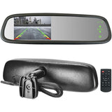 Master Tailgaters 10.5" Rear View Mirror with 4.3" LCD Screen | Ultra High Brightness | Rearview Universal Fit | Auto Adjusting Brightness LCD | Anti Glare | Full Mirror Replacement