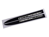 SEC10 Hood Accent Decal with AmericanMuscle Logo; Matte Black (10-12 Mustang GT, V6)