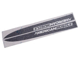 SEC10 Hood Accent Decal with AmericanMuscle Logo; Matte Black (10-12 Mustang GT, V6)