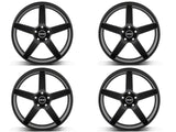 Staggered MMD 551C Matte Black 4-Wheel Kit; 20x8.5/20x10; 35mm Offset (05-09 Mustang)