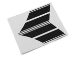 SEC10 Pinstriped Hash Marks; Matte Black (15-23 Mustang)