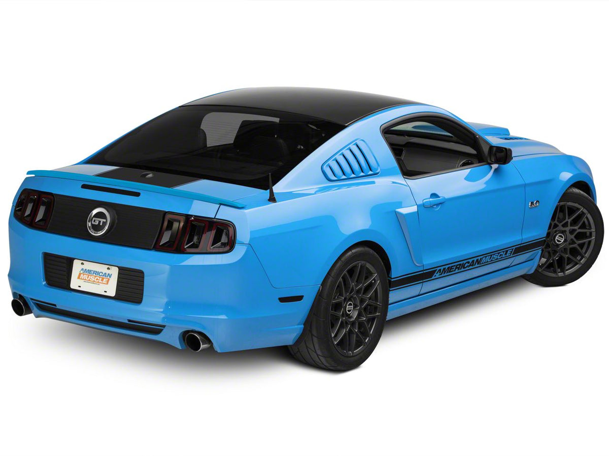 SEC10 Rear Decklid Accent Decal; Matte Black (10-14 Mustang)