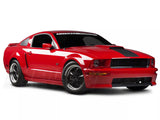 SEC10 Hood Stripe; Matte Black (05-09 Mustang GT, V6)