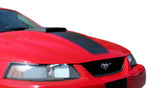 SEC10 Mach 1 Hood Decal; Matte Black (03-04 Mustang Mach 1; 99-04 Mustang w/ CDC Shaker Systems)