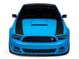 SEC10 Outer Hood Stripes; Matte Black (13-14 Mustang)