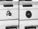 MMD Trunk Emblem Surround; Matte Black (05-09 Mustang)