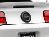 MMD Trunk Emblem Surround; Matte Black (10-12 Mustang)