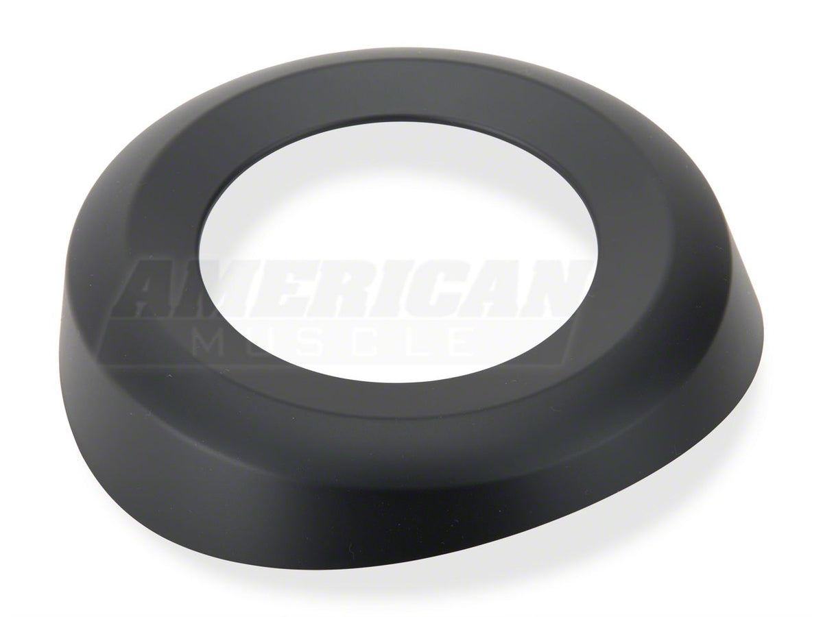 MMD Trunk Emblem Surround; Matte Black (10-12 Mustang)