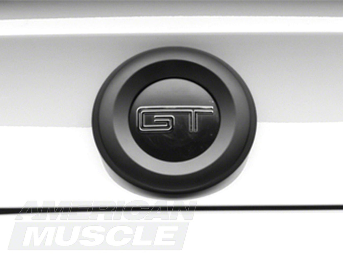 MMD Trunk Emblem Surround; Matte Black (10-12 Mustang)