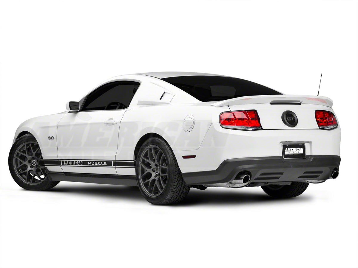 MMD Trunk Emblem Surround; Matte Black (10-12 Mustang)