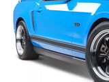 SEC10 Rocker Stripes; Matte Black (05-14 Mustang)