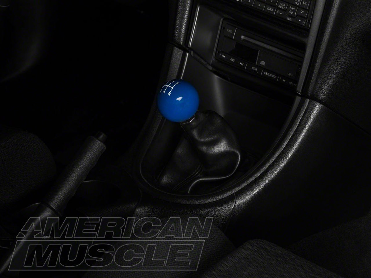 Speedform Modern Billet Retro Style 5-Speed Shift Knob; Blue (79-04 Mustang, Excluding 03-04 Cobra)