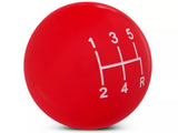 Speedform Modern Billet Retro Style 5-Speed Shift Knob; Red (05-10 Mustang Gt, V6)