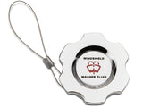 SpeedForm Modern Billet Windshield Washer Fluid Cap; Chrome (15-23 Mustang)