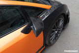 2009-2014 Lamborghini Gallardo LP570 OEM Style Carbon Fiber Mirror Cover Replacement