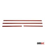2005-2021 Nissan Frontier Window Molding Trim Streamer Stainless Steel Silver 4 Pcs