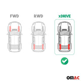 2010-2013 BMW 5 Series GT F07 Floor Mats Liners Full Set All Weather Black