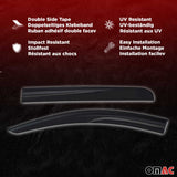 2005-2020 Nissan Frontier Crew Cab Window Visor Vent Rain Deflector 4Pcs Smoke