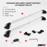 2018-2023 BMW X2 F39 Roof Rack Cross Bars Silver