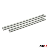 2014-2019 Chevrolet Silverado 2500 Side Door Molding Trim Stainless Steel Silver 4 Pcs