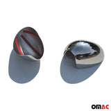 2008-2014 Mini Cooper Clubman R55 Side Mirror Cover Caps Stainless Steel Silver 2 Pcs