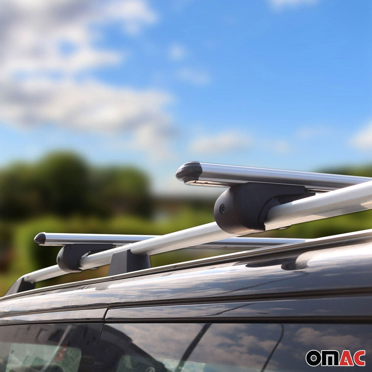 2007-2012 Mercedes GL Class X164 Roof Rack Cross Bars Silver