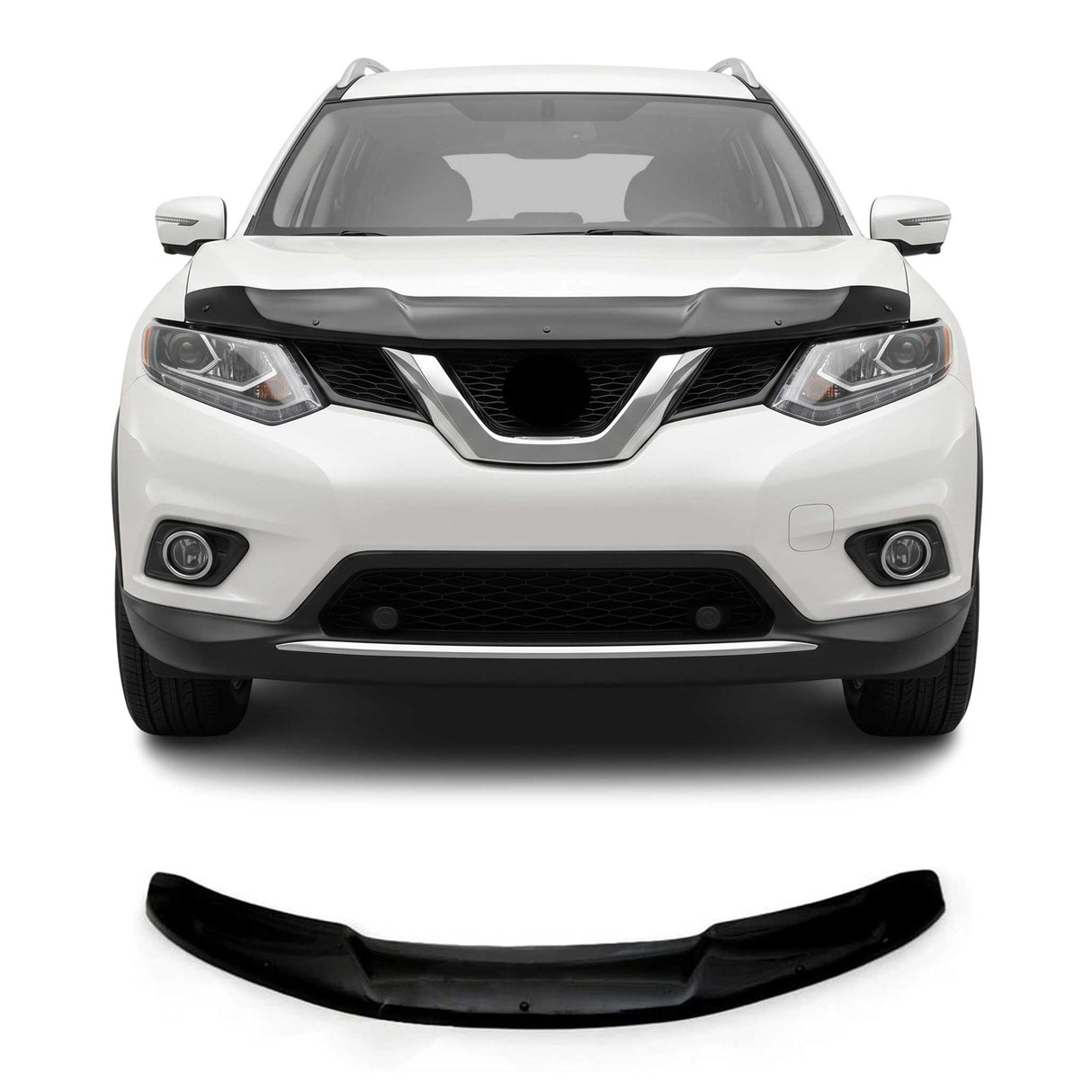 2017-2020 Nissan Rogue Front Bug Shield Hood Deflector 1 Pc Smoke