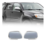 2003-2009 Toyota Land Cruiser Prado Side Mirror Cover Caps Stainless Steel Silver 2Pcs