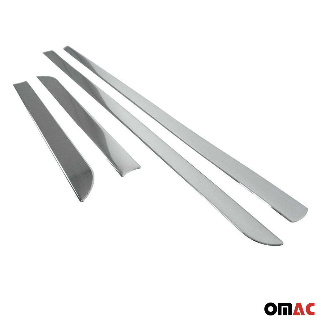 2011-2024 Mitsubishi Outlander Sport Side Door Molding Trim Skirt Garnish Stainless Steel Gloss 4Pcs