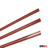 2005-2021 Nissan Frontier Window Molding Trim Streamer Stainless Steel Silver 4 Pcs