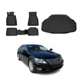 2013-2017 Lexus LS460 Long Floor Mats & Cargo Liner Full Set All Weather Black