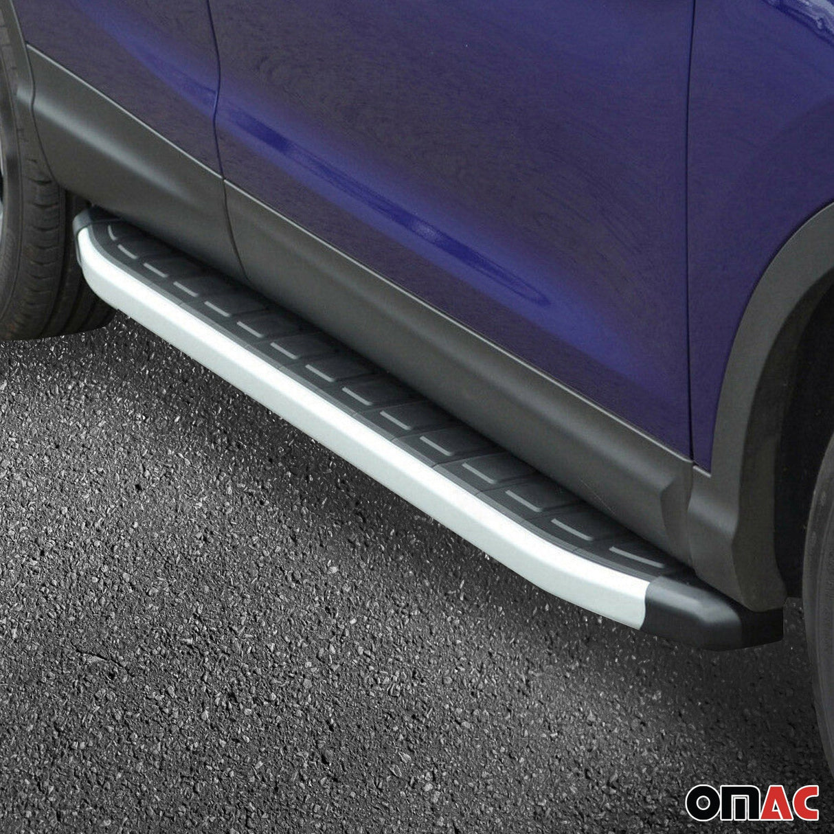 2011-2017 BMW X3 F25 Running Boards Side Steps Silver & Black