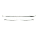 2018-2024 VW Tiguan Fog Light Headlight Lamp Surround Trim Silver 3 Pcs