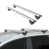 2016-2023 Fiat 500X Roof Rack Cross Bars Silver