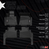 2019-2026 BMW X7 G07 Premium Floor Mats Liners 6 Seats First and Second Row Set Black
