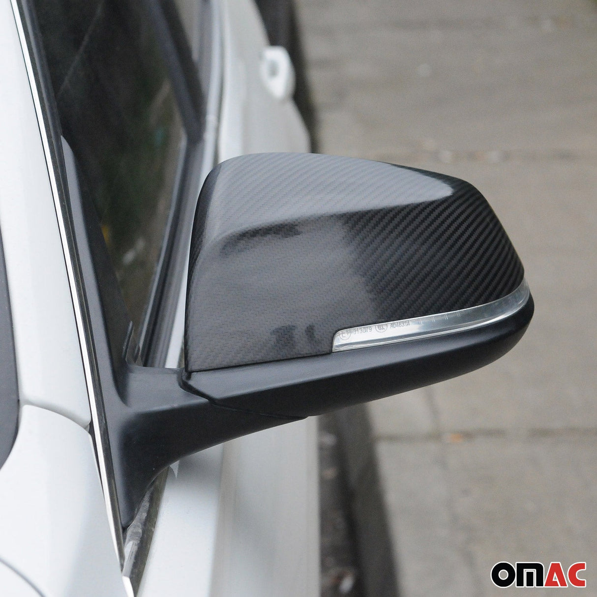 2012-2019 BMW 3 Series F30 F31 F34 Side Mirror Cover Caps Carbon Fiber Black 2Pcs