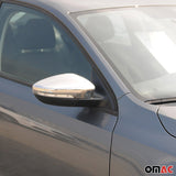 2012-2019 VW Beetle Side Mirror Cover Caps Stainless Steel Silver 2 Pcs