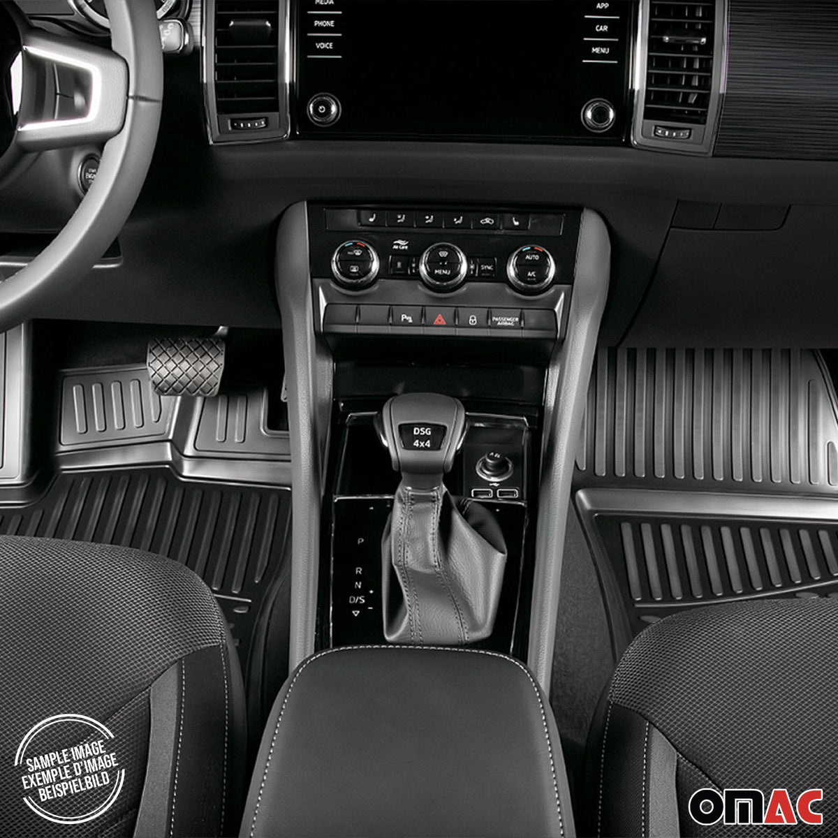 2015-2021 VW Golf MK7 Floor Mats & Cargo Liner Full Set All Weather Black