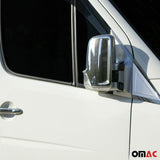 2006-2013 Mercedes Sprinter W906 Side Mirror Cover Caps Stainless Steel Silver 2 Pcs