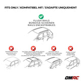 2010-2017 Volvo XC60 Roof Rack Cross Bars Silver