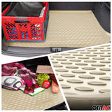 2012-2018 BMW 3 Series F30 Sedan Floor Mats Cargo Liner Full Set Beige and Black