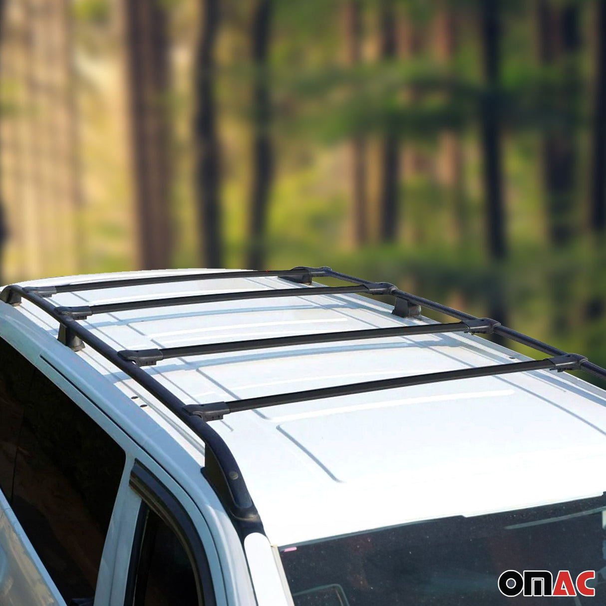 2010-2014 Mercedes Vito W639 Roof Rack Cross Bars 4Pcs Black
