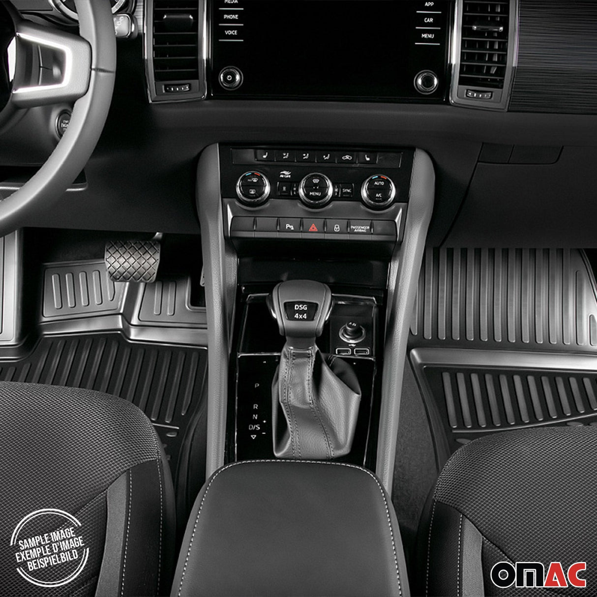 2014-2020 Fiat 500L Floor Mats & Cargo Liner Full Set All Weather Black