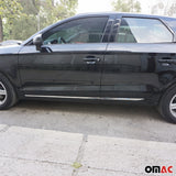2016-2020 Dodge Neon Side Door Molding Trim Skirt Garnish Stainless Steel Silver 4 Pcs