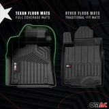 2019-2026 BMW X7 G07 Premium Floor Mats Liners 6 Seats First and Second Row Set Black